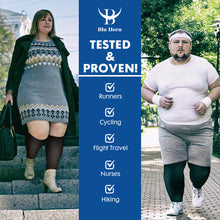 Load image into Gallery viewer, Knee High Compression Socks 15-20 mmHg for Women & Men(2XL to 5XL) size - Bluhornamz