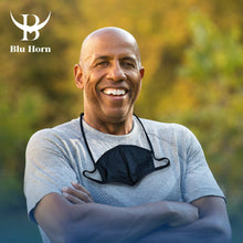 Load image into Gallery viewer, Large Size - Black,Blue,Gray Face Mask with Lanyard - Bluhornamz