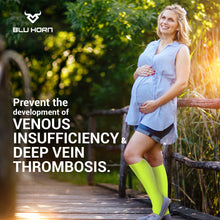 Load image into Gallery viewer, Knee High Compression Socks 20-30 mmHg for Women & Men(3XL to 5XL) Stockings - Bluhornamz