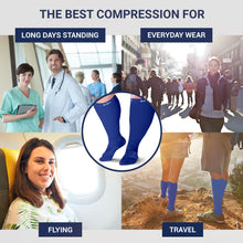 Load image into Gallery viewer, Knee High Compression Socks 15-20 mmHg for Women & Men(3XL to 5XL) size - Bluhornamz
