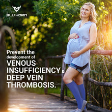 Load image into Gallery viewer, Knee High Compression Socks 15-20 mmHg for Women & Men(3XL to 5XL) size - Bluhornamz