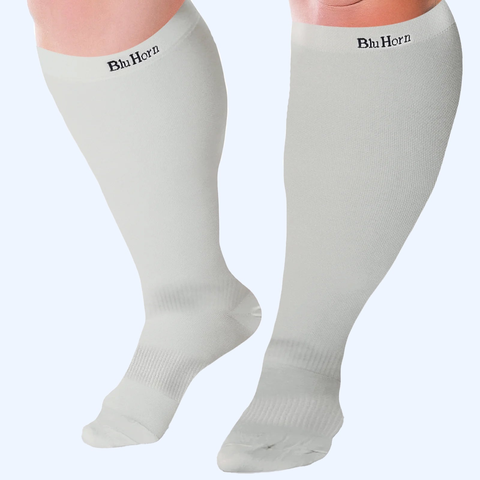 Knee high Compression Socks 15-20 mmHg for Women & Men(2XL