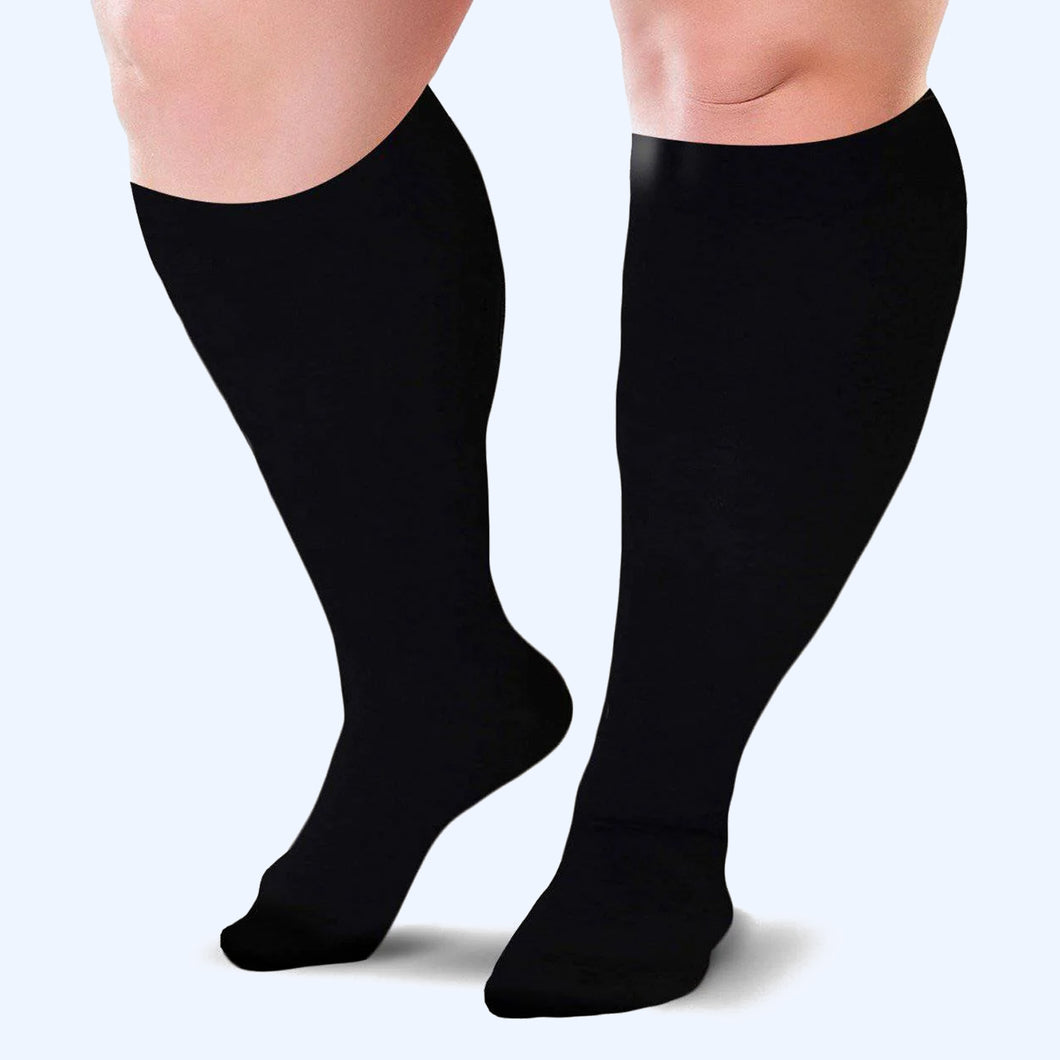 Compression Socks 20-30 mmHg for Women & Men(M to 7XL)Knee High Stocking - Bluhornamz